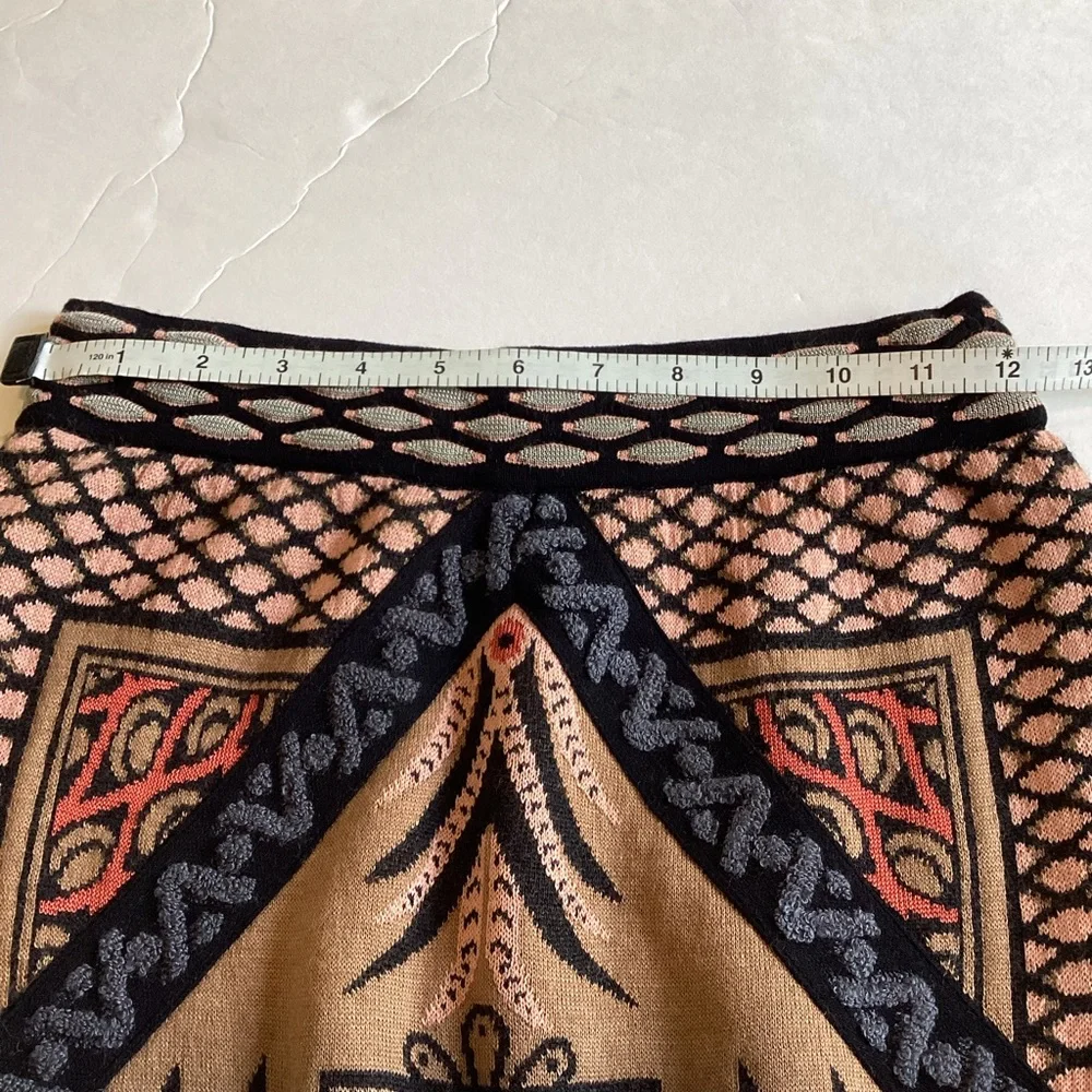 M Missoni Skirt Womens 4 3D Knit Alpaca Blend Iconic Pattern Italy Gossip Girl - Picture 11 of 13
